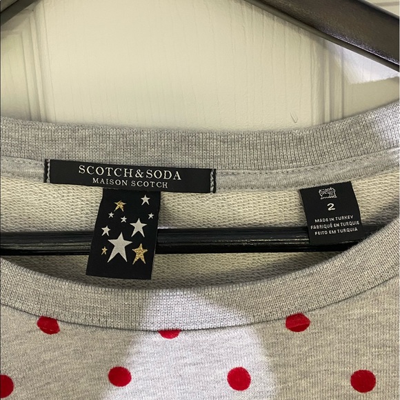 Scotch and Soda polka dot crew neck. Amazing quality. Barely worn - Picture 3 of 4
